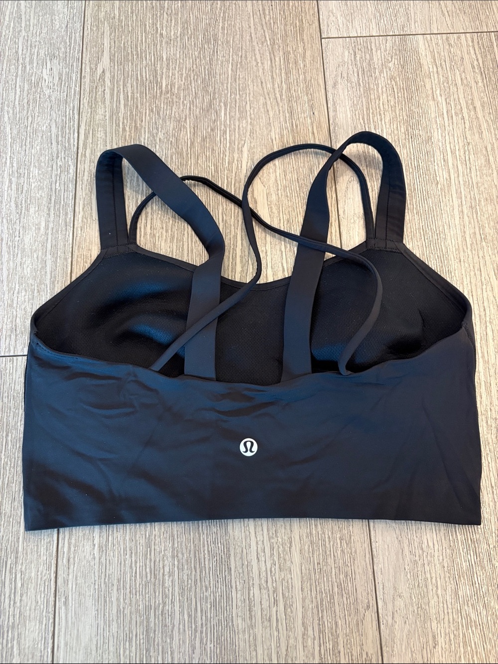 lululemon athletica Black Strappy Longline DCup Sports Bra